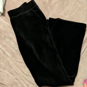 Black corduroy flare